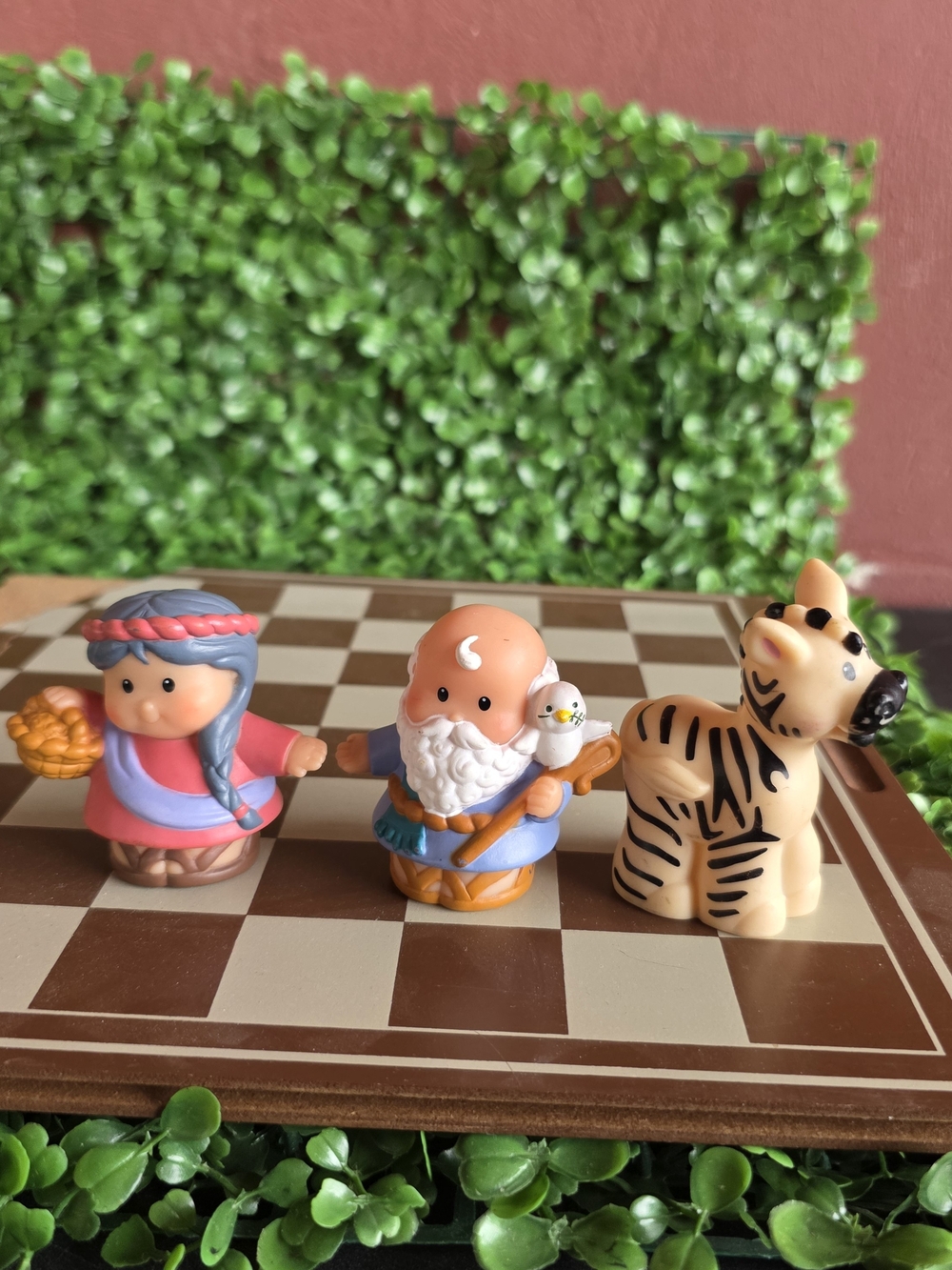 Vintage Fisher-Price Little People Noah’s Ark Figures (Set of 3)